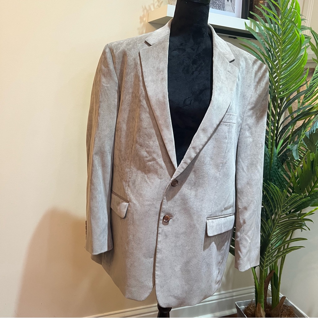 Ralph Lauren Corduroy Blazer Sport Coat Two Button Casual Jacket 46r Suit Blazer
